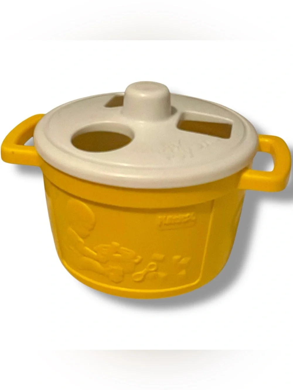 Vintage 1984 Playskool My Shape ’N Stir Pot Complete Shape Sorter Toy